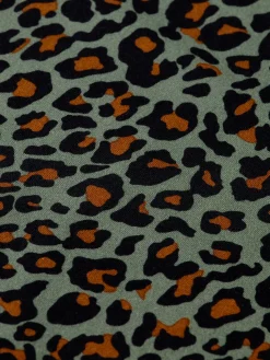 All Over Printed Mockneck Long Sleeve T-Shirt