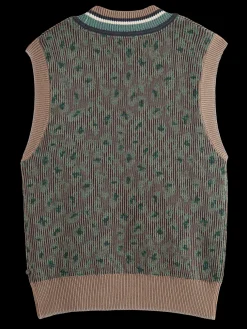 Animal Jacquard Knitted Spencer