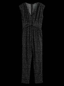 Belted V-Neck Jumpsuit