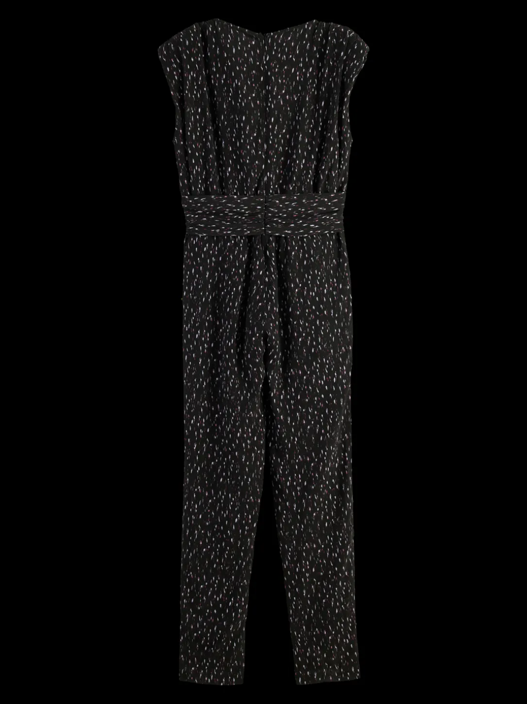 Belted V-Neck Jumpsuit