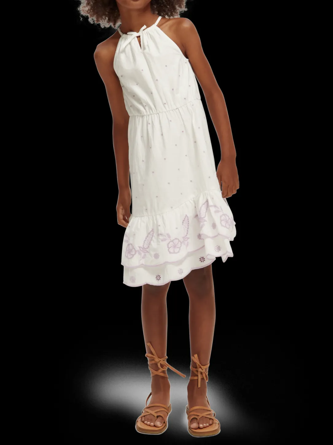 Broderie Anglaise Midi Dress