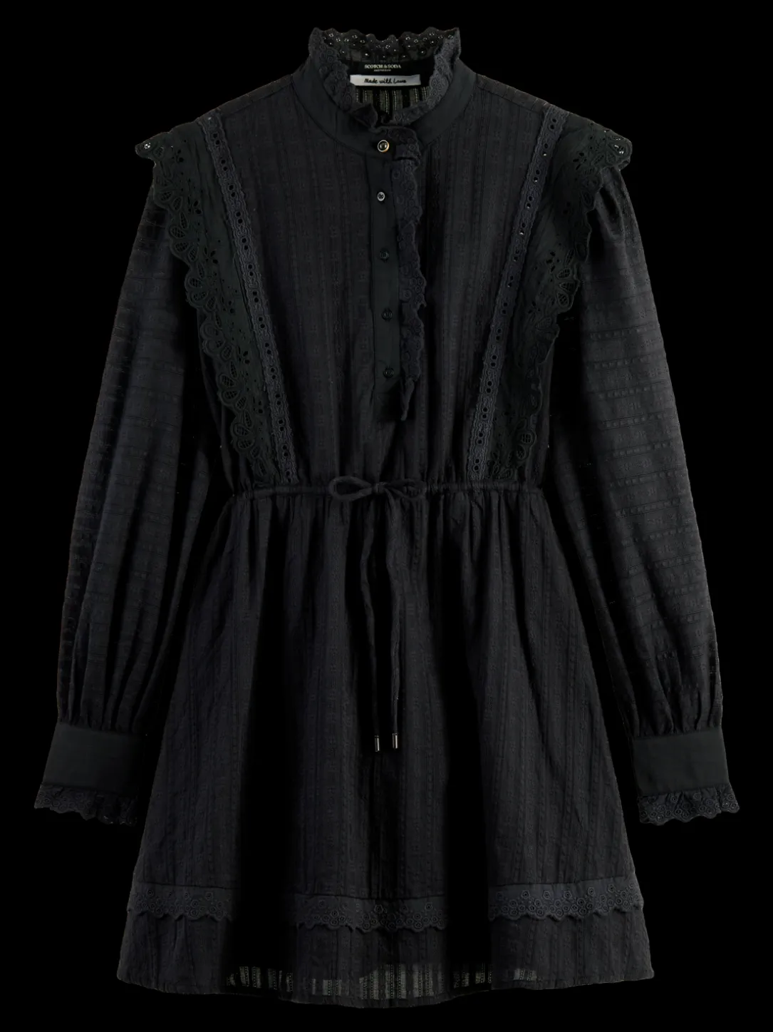 Broderie Anglaise Mini Organic Cotton Dress