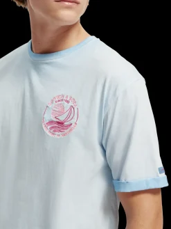 Cold-Dyed Artwork T-Shirt