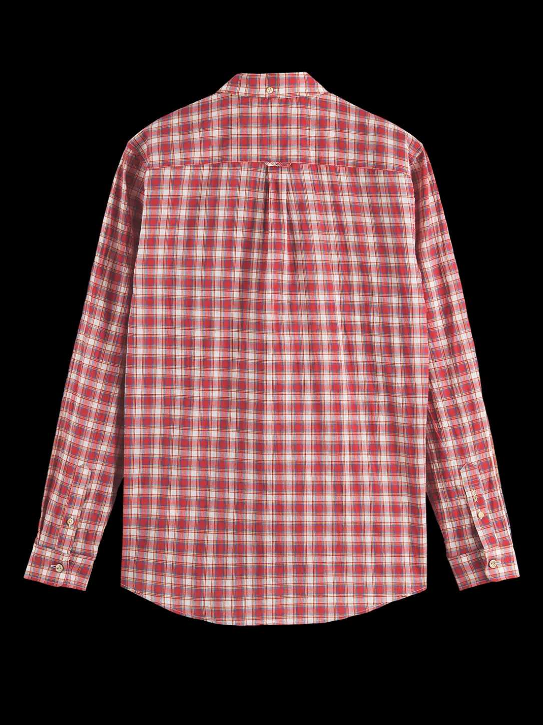 Crinkle Check Shirt With Tape Detail