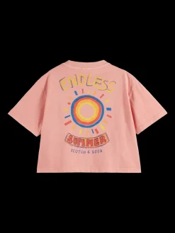 Cropped Organic Cotton Artwork Shirt