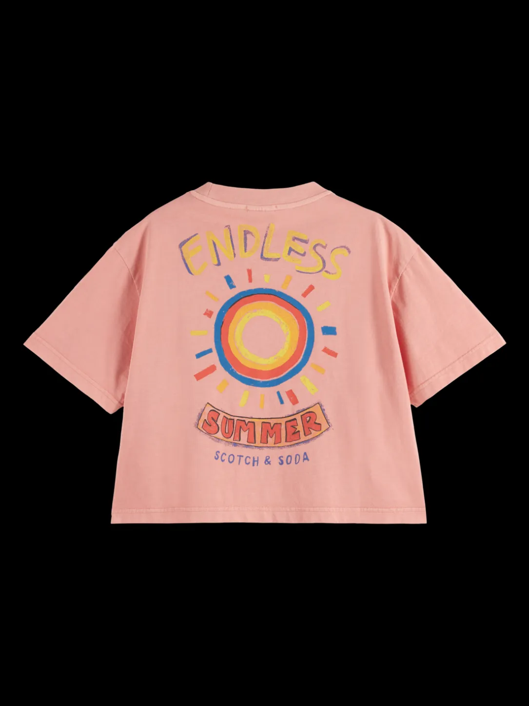 Cropped Organic Cotton Artwork Shirt