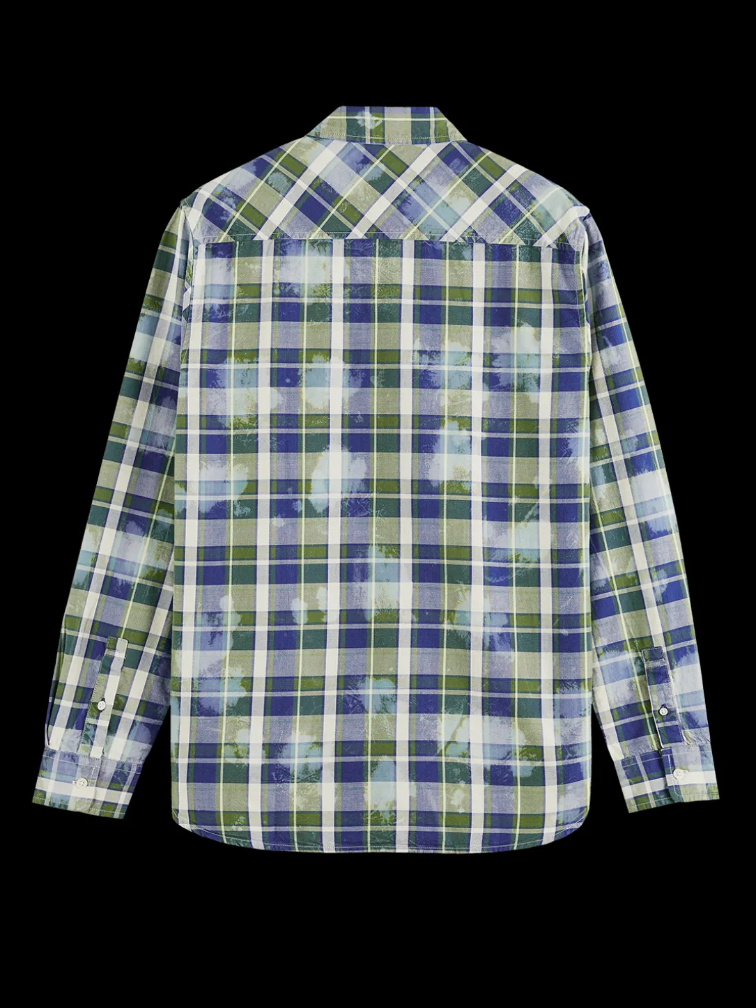 Denim Washed Checked Workwear Shirt