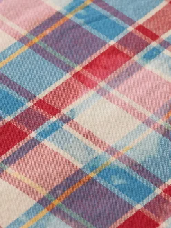 Denim Washed Checked Workwear Shirt