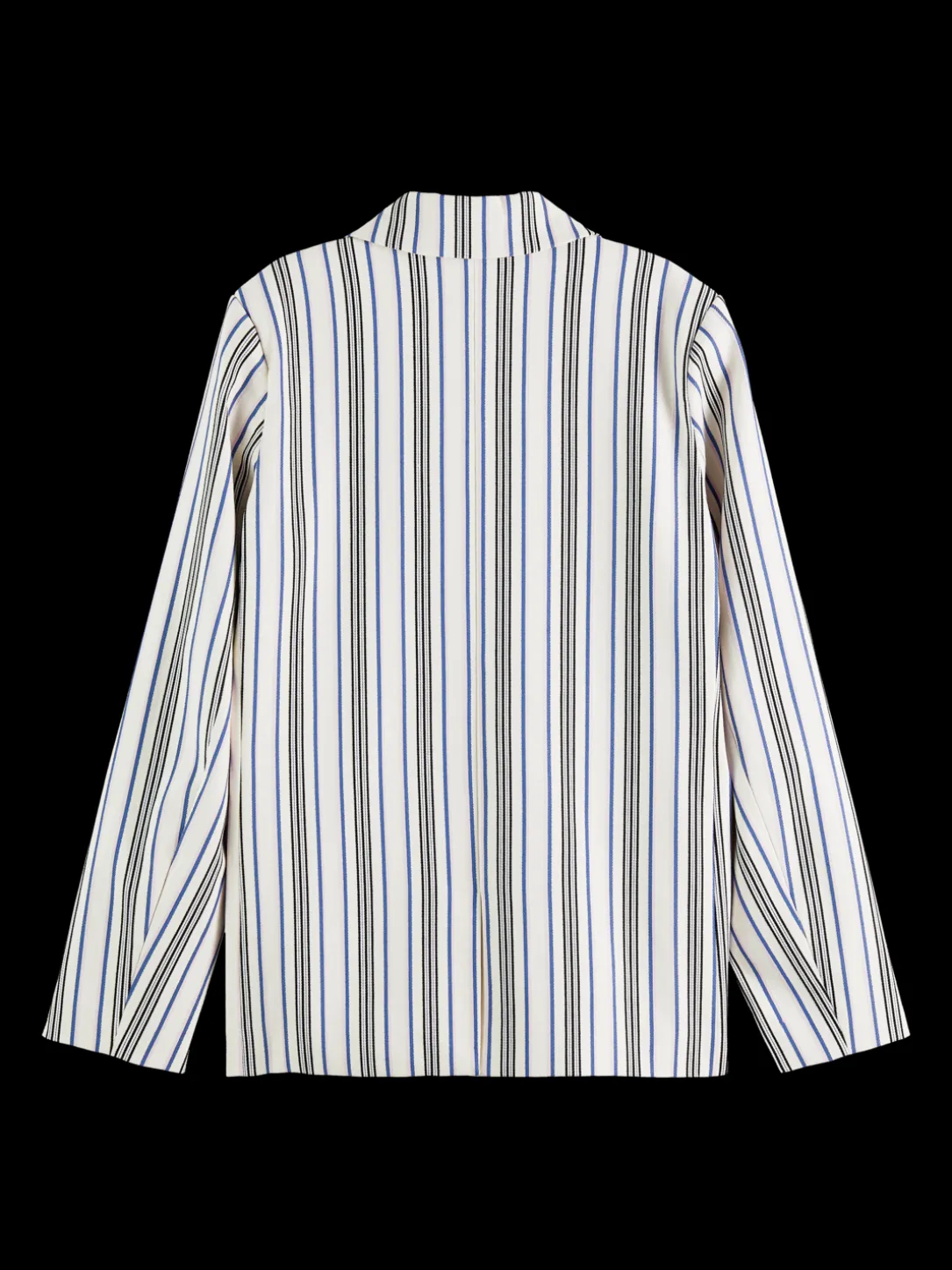 Double-Breasted Striped Blazer