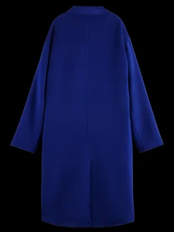 Double-Breasted Wool-Blended Coat