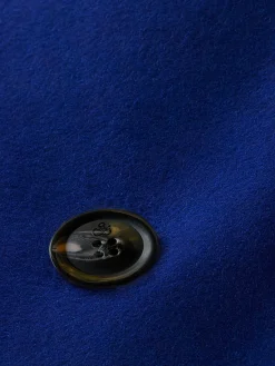Double-Breasted Wool-Blended Coat