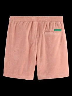 Embroidered Towelling Bermuda Shorts