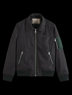 Flight Jacket With Detachable Teddy Collar