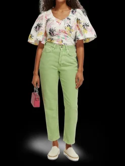 Flutter Sleeved Organic Cotton Top