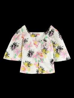 Flutter Sleeved Organic Cotton Top