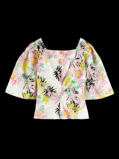 Flutter Sleeved Organic Cotton Top