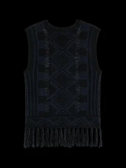 Fringe Hem Knitted Tank Top