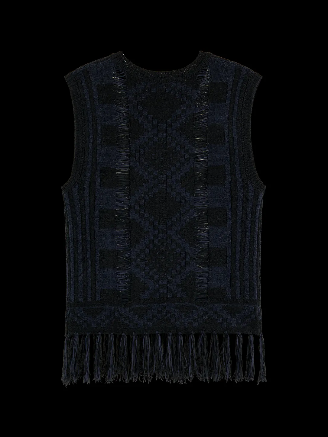 Fringe Hem Knitted Tank Top