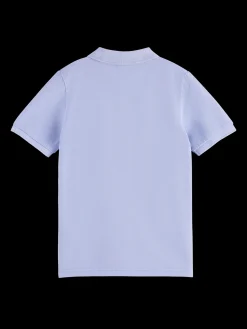 Garment-Dyed Short-Sleeved Pique Polo