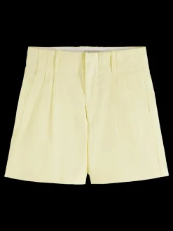 High-Rise Pleated Shorts