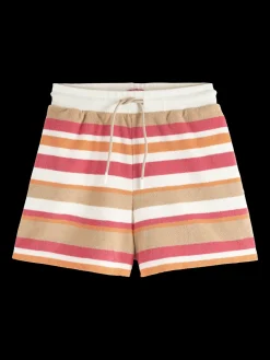 High-Rise Striped Shorts