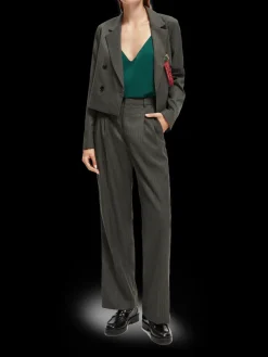 High-Rise Wide Leg Trousers