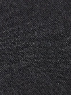 Jacquard Trim Crew Neck Cardigan