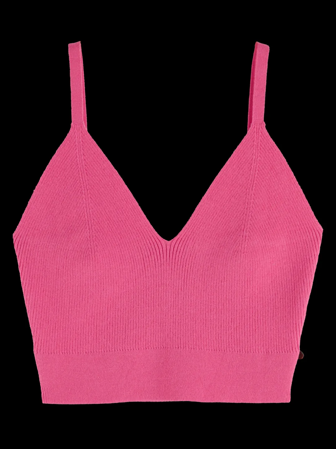 Knitted V-Neck Crop Top