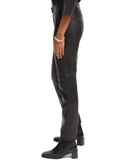 Leather Biker Pants