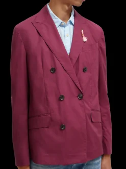 Lightweight Double-Breasted Blazer