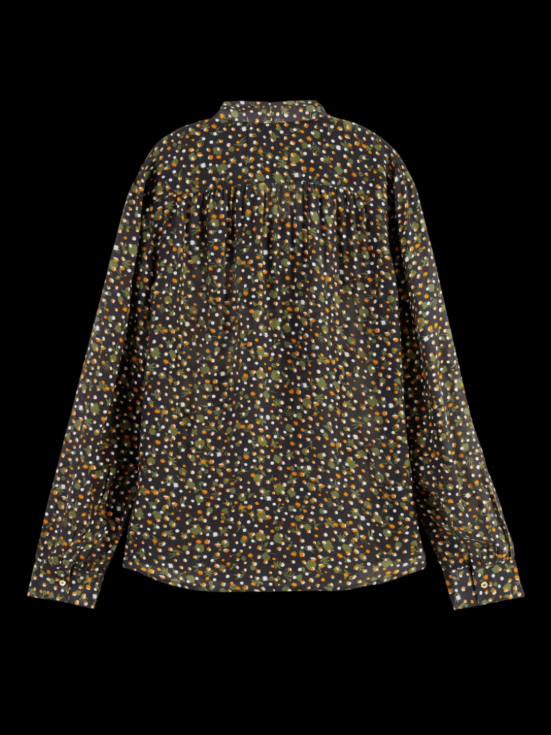 Lightweight Shirt With Ribbon Collar