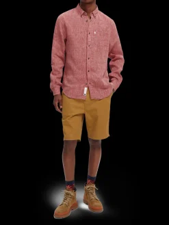 Linen Rolled-Sleeve Shirt