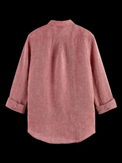 Linen Rolled-Sleeve Shirt