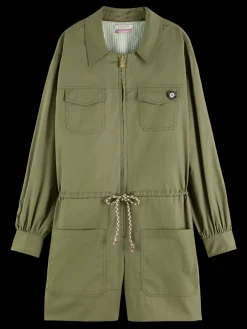 Long-Sleeved Utility Playsuit
