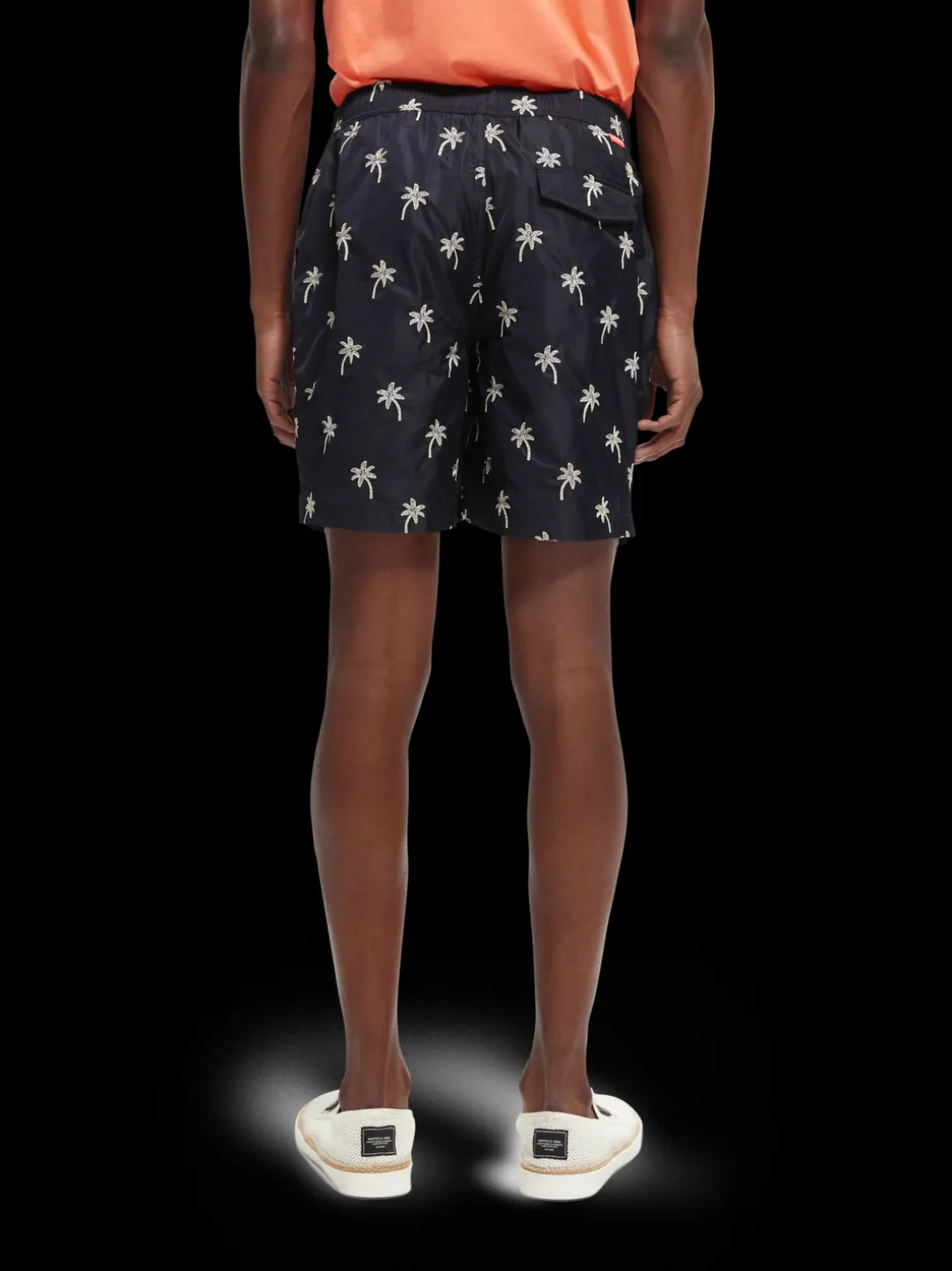 Mid-Length Embroidered Swim Shorts