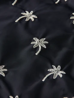 Mid-Length Embroidered Swim Shorts