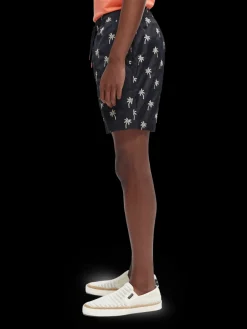 Mid-Length Embroidered Swim Shorts