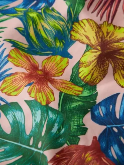 Mid-Length Printed Swim Shorts