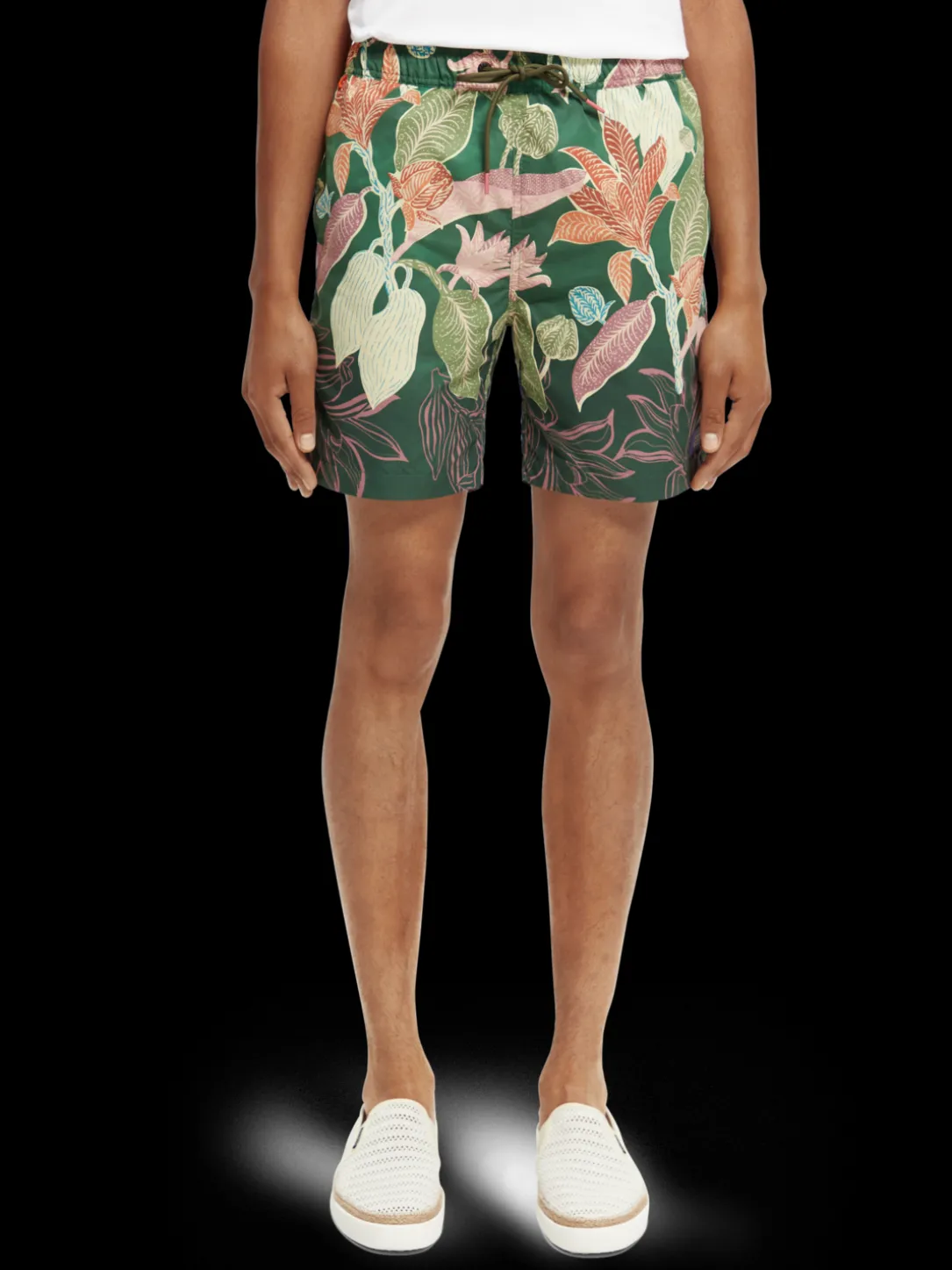 Mid-Length Printed Swim Short