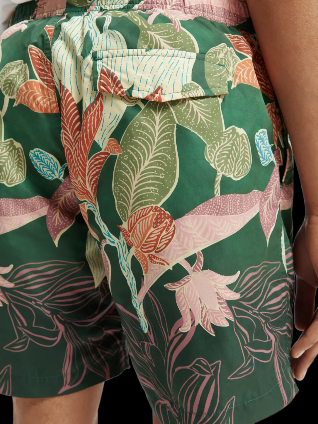 Mid-Length Printed Swim Short