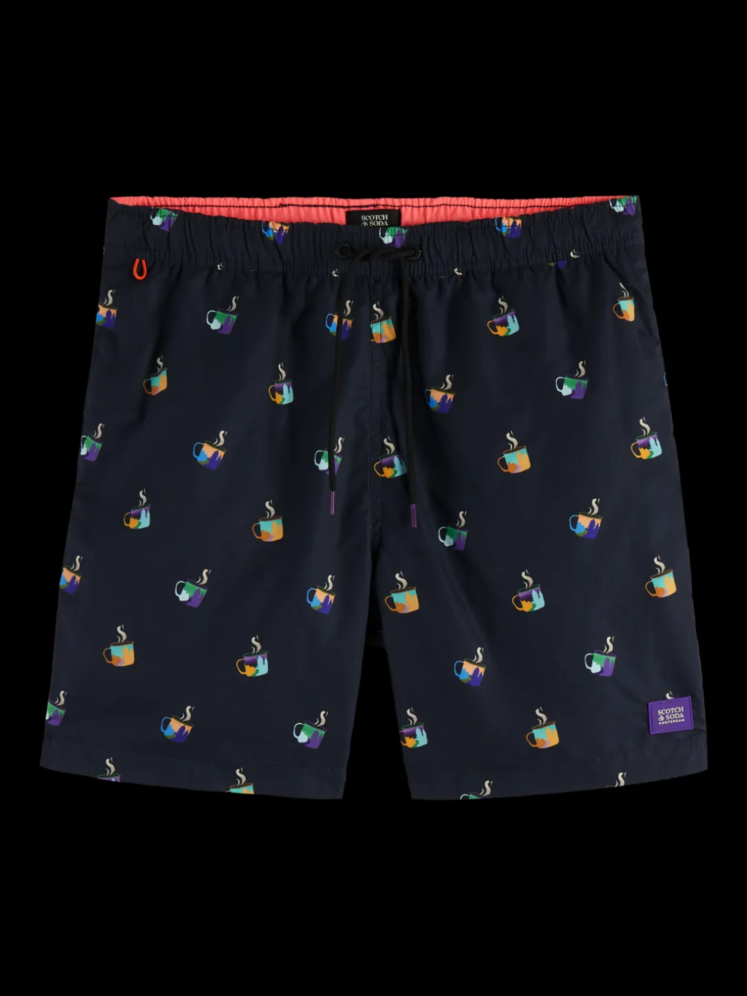 Mid-Length Printed Swim Short