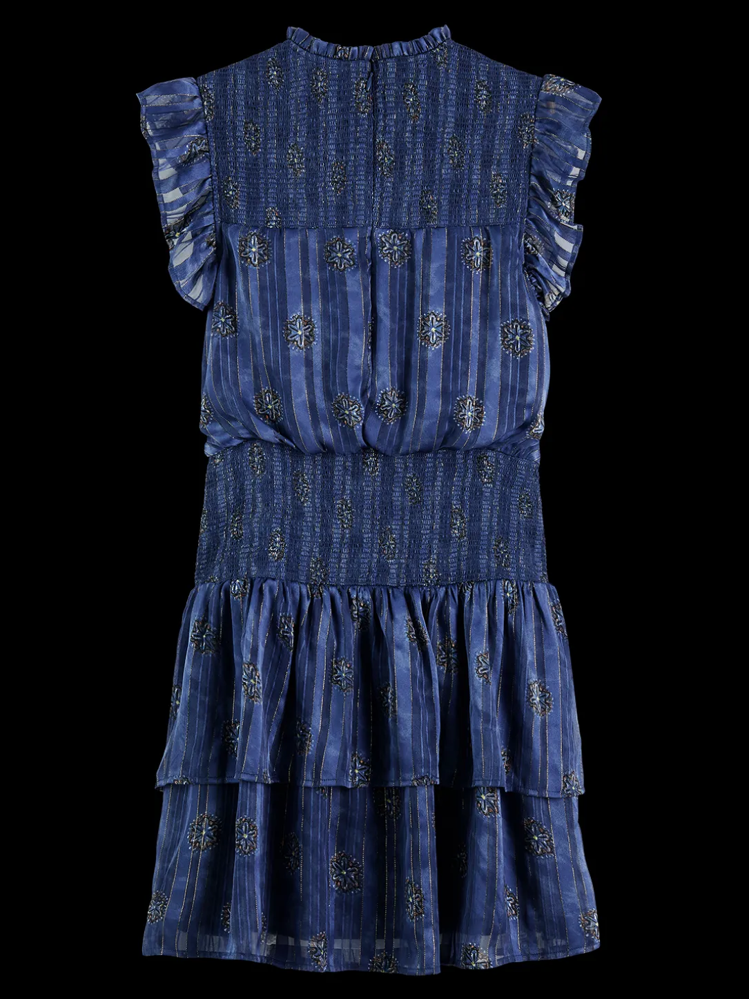 Mini Dress With Smock Stitch Detail