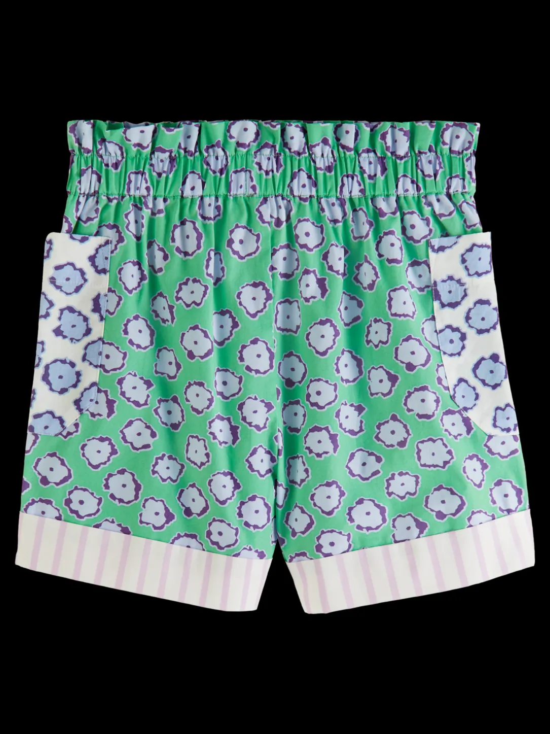 Mixed Print Elasticated Shorts