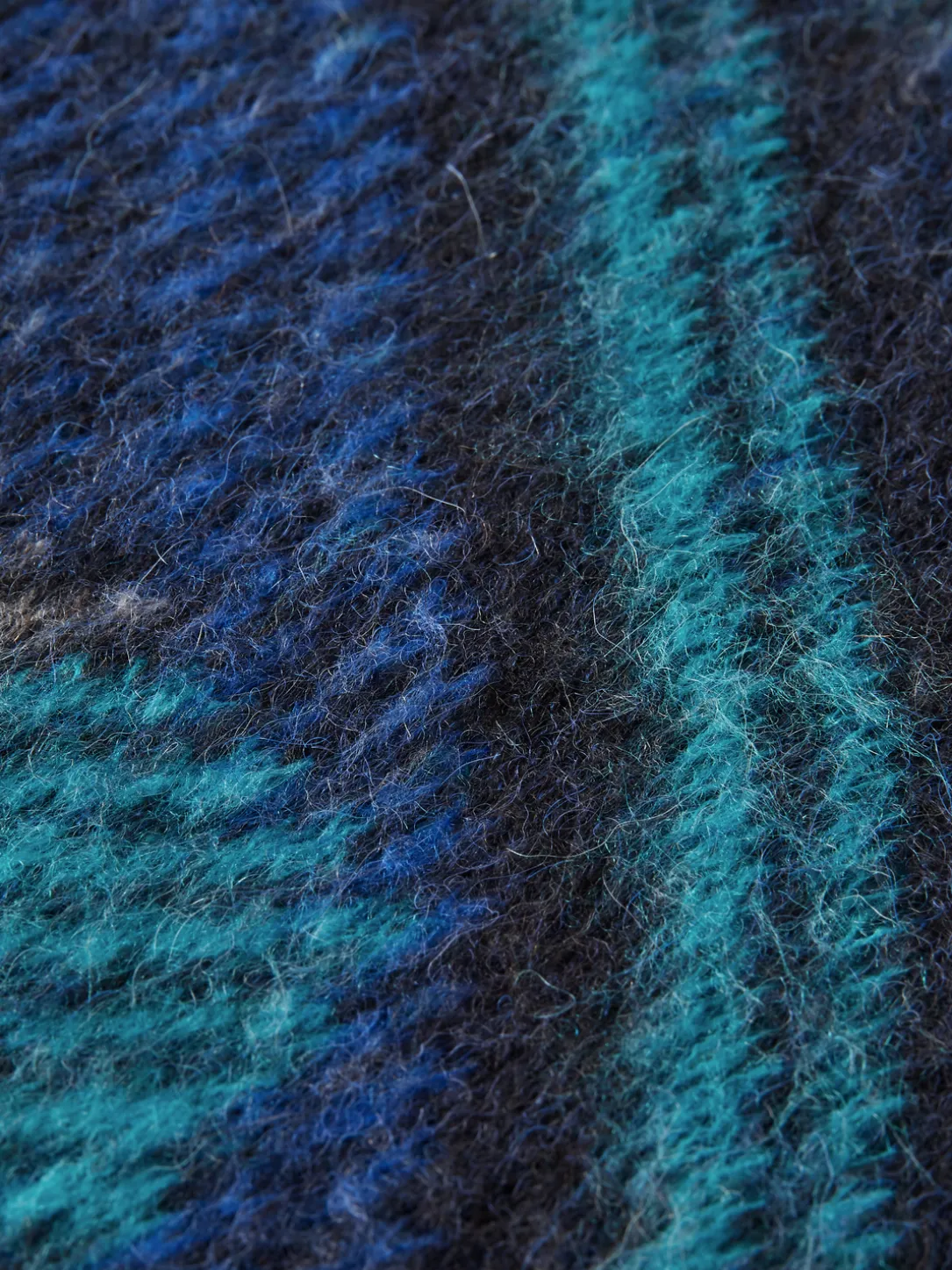 Multi-Coloured Panelled Jacquard Sweater