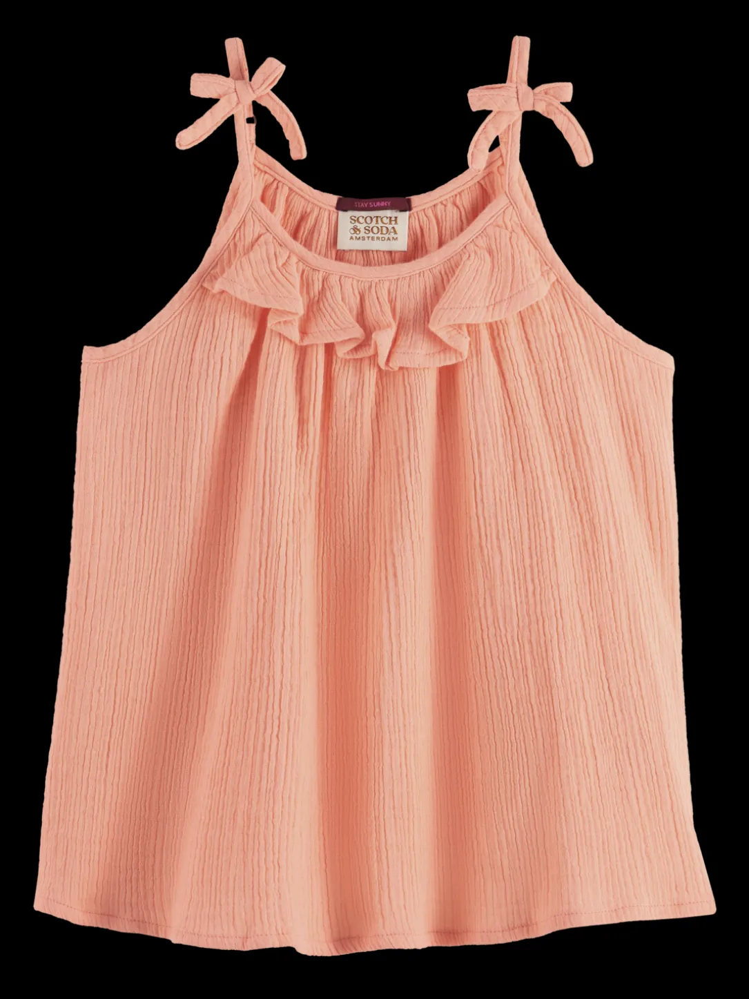 Organic Crinkle Cotton Tank Top