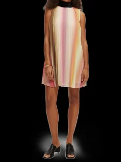 Pleated Mini Dress