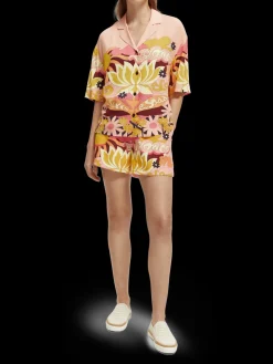 Printed Elasticated Waistband Shorts