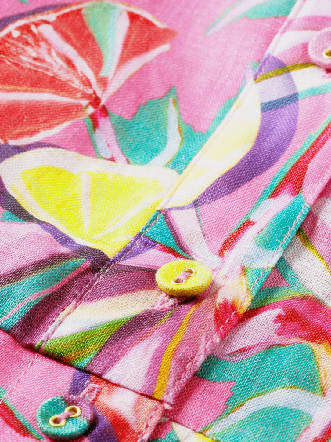 Printed Linen Playsuit
