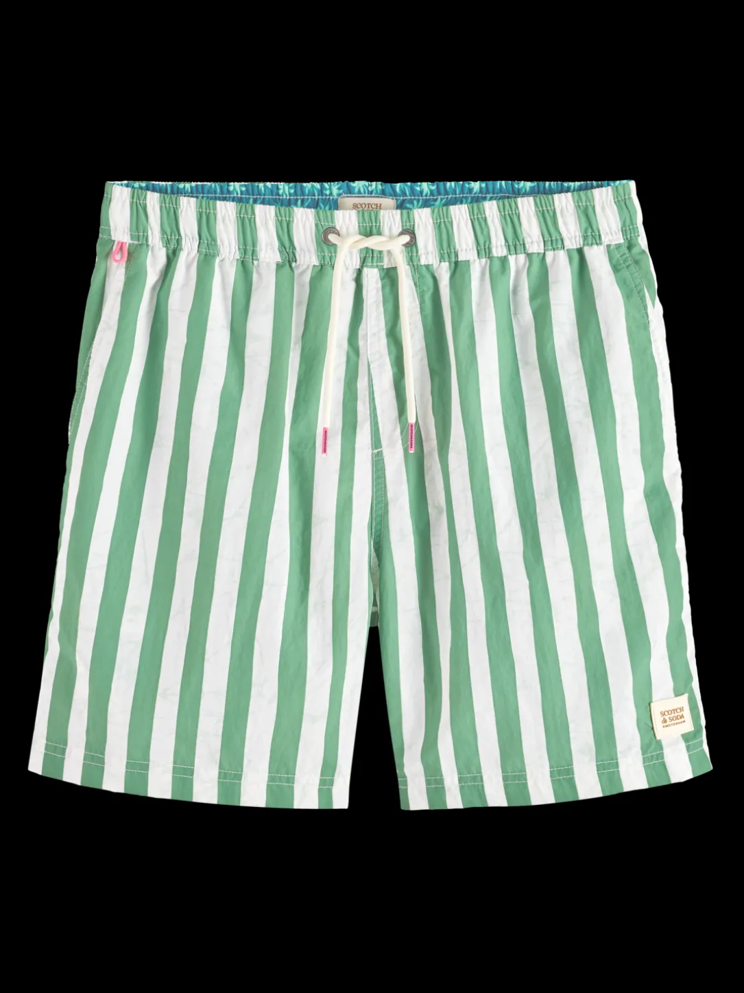 Printed Mid-Length Swim Shorts