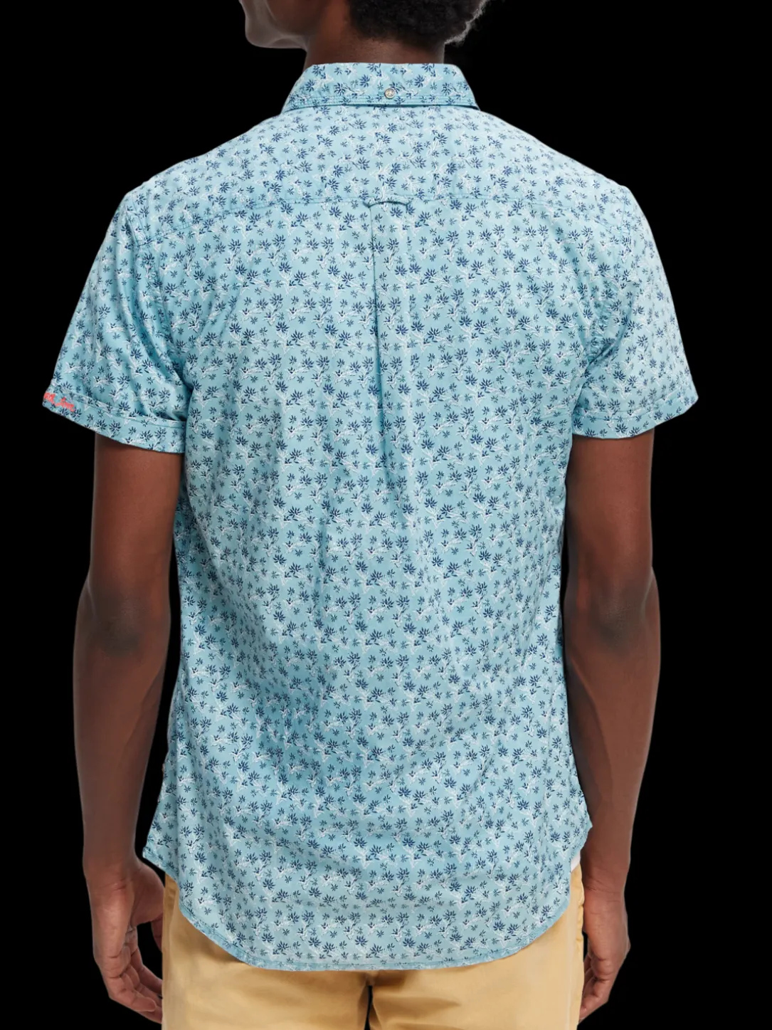 Printed Poplin Short Sleeved Shirt